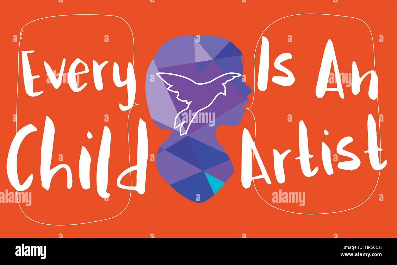 Mentalità umana pensare di aspirazione del concetto di fantasia Illustrazione Vettoriale