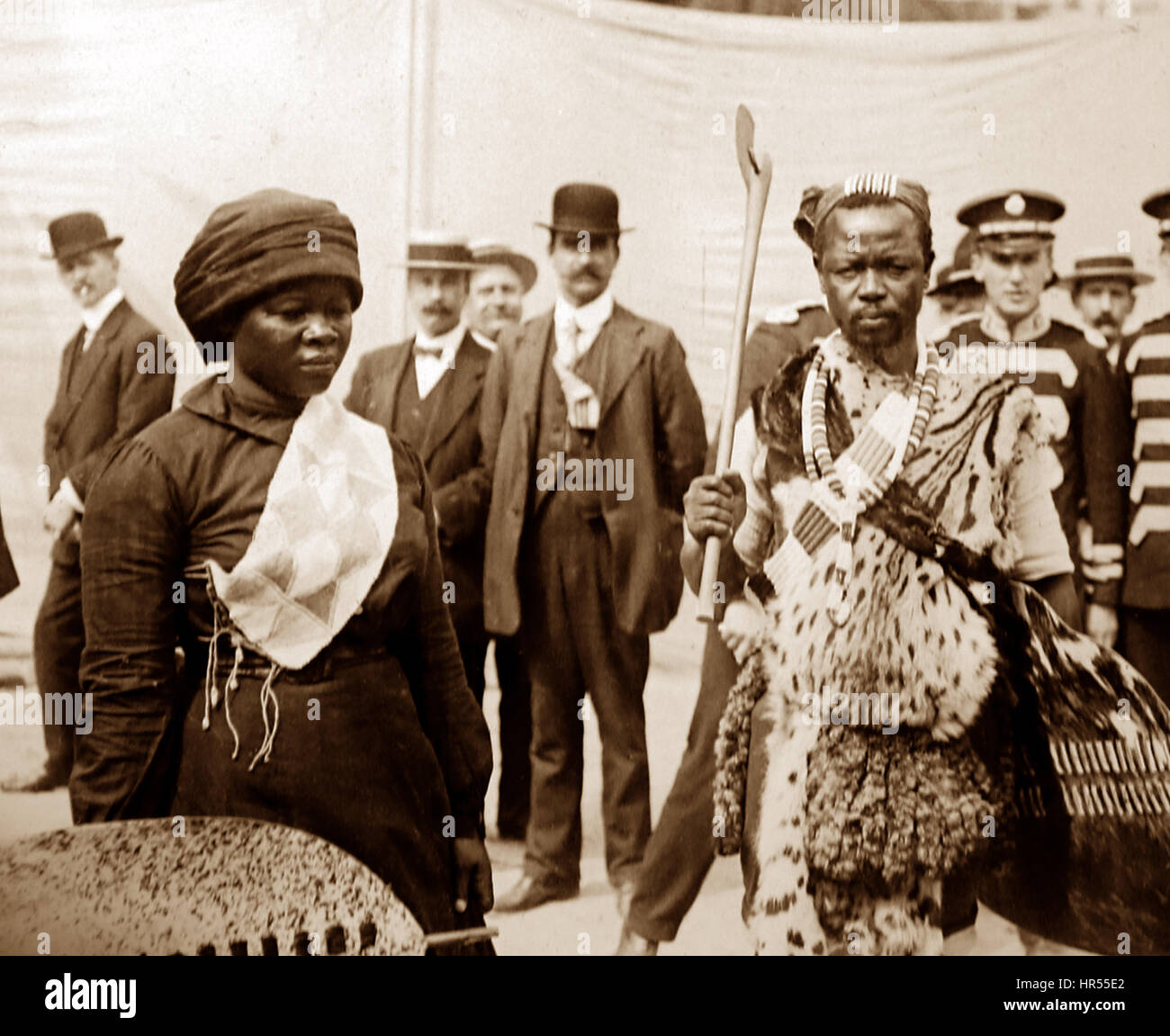 Zulu all'impero britannico mostra a Wembley, Londra 1924-5 Foto Stock