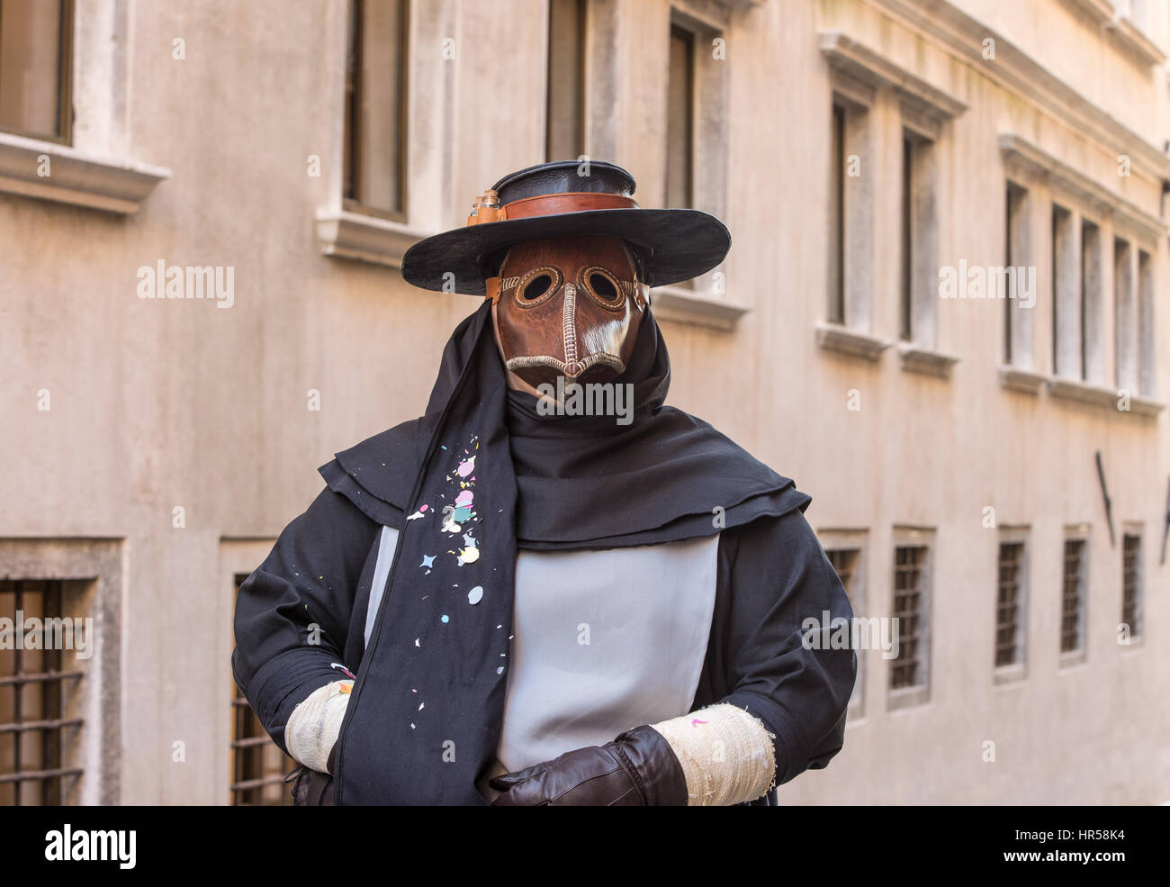 Veneziano tradizionale maschera di Carnevale Foto Stock