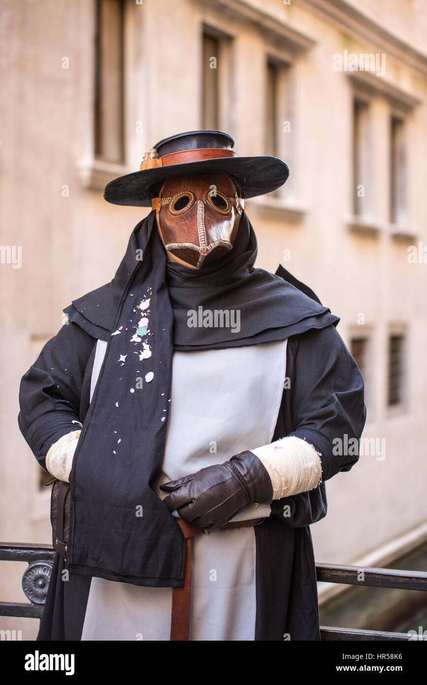 Veneziano tradizionale maschera di Carnevale Foto Stock