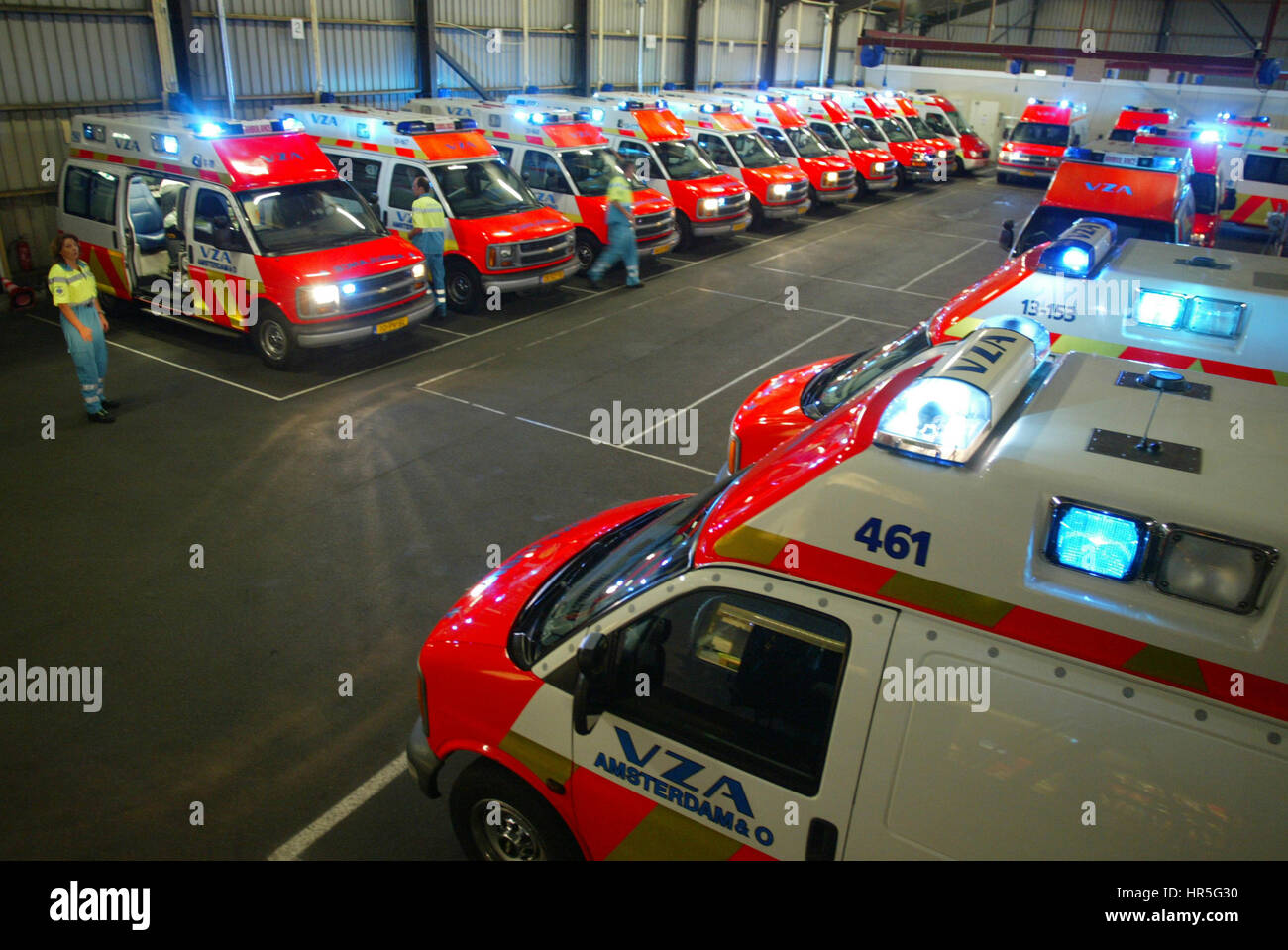 Servizi di ambulanza in Amsterdam Foto Stock