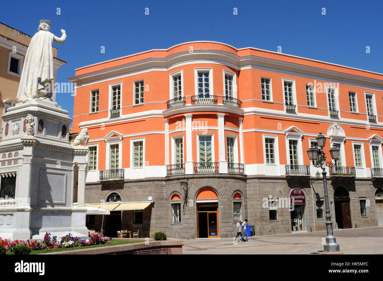 Piazza Eleonora d'Arborea, Oristano, Sardegna, Italia Foto Stock