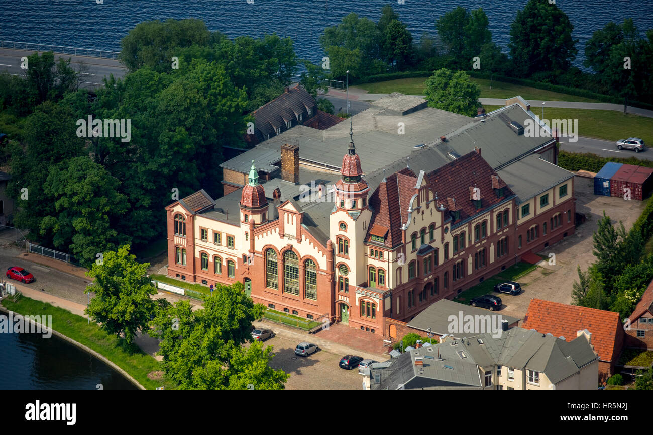 Schweriner storico centrale elettrica, Schwerin, Meclenburgo-Pomerania Occidentale, Germania Foto Stock