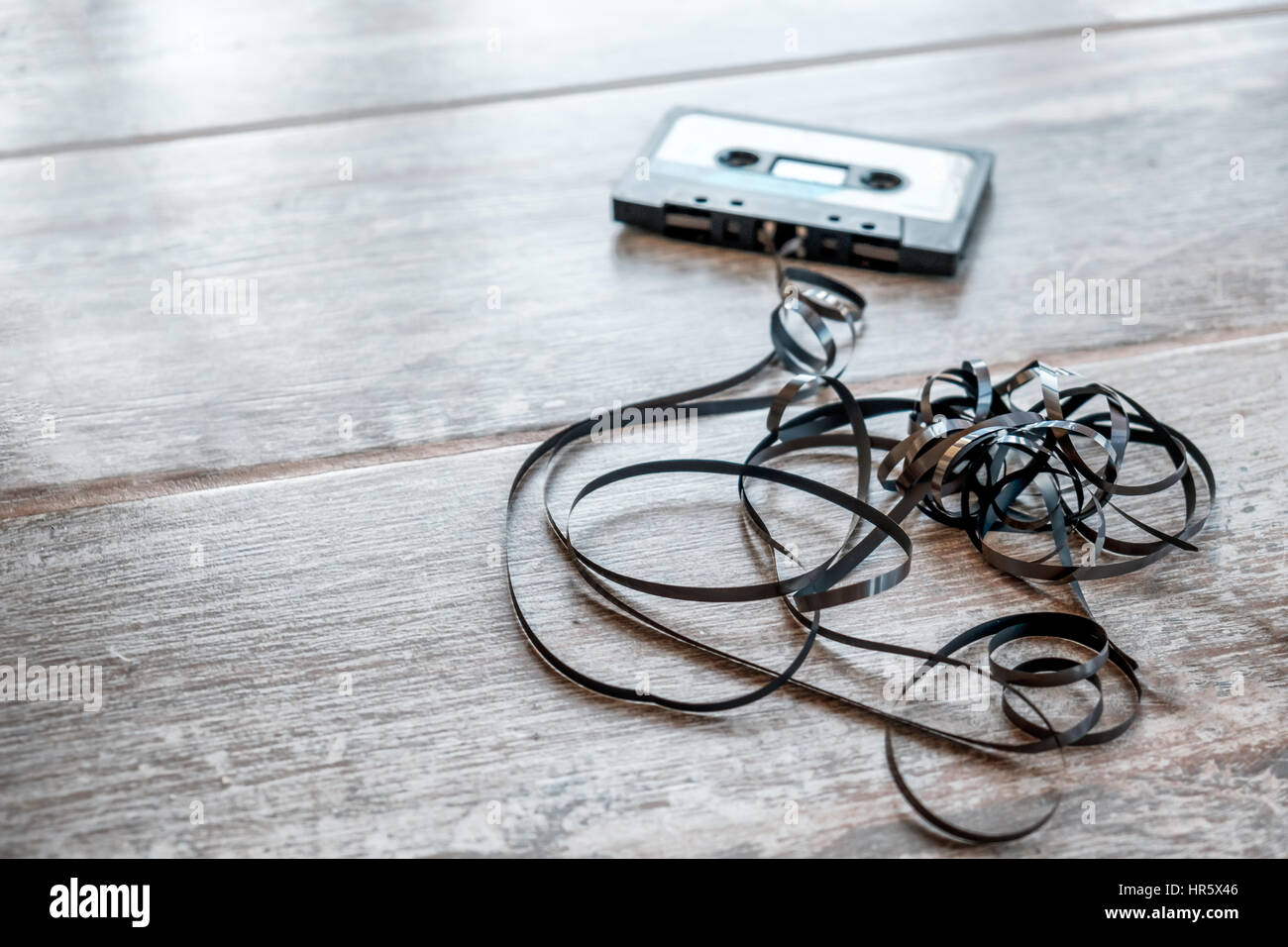 Magnetico nastro audio di sottofondo Foto Stock