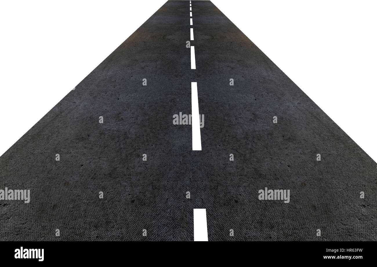 Fatti strada in 3d isolate su uno sfondo bianco Foto Stock