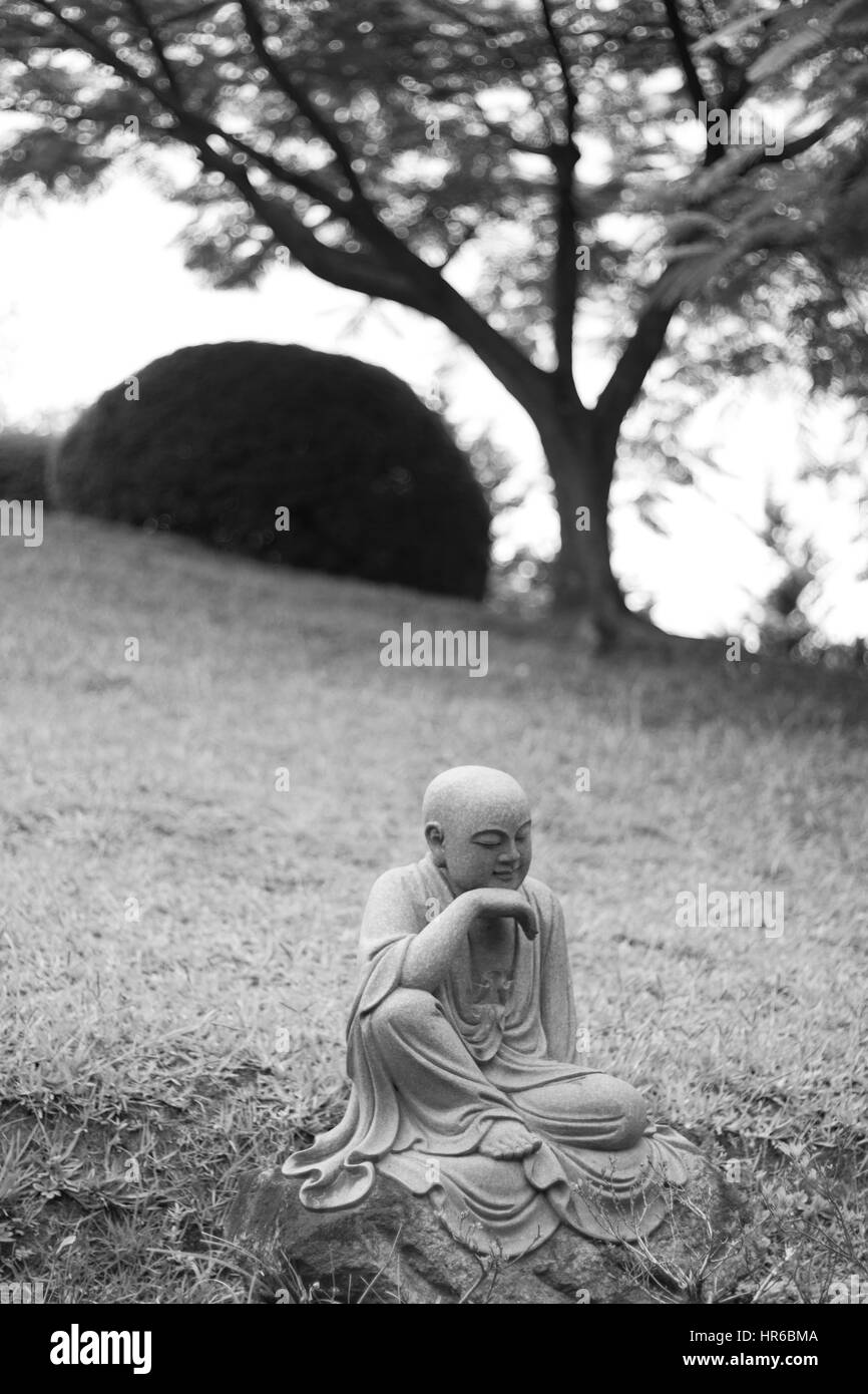 Buddista di statue in pietra Foto Stock