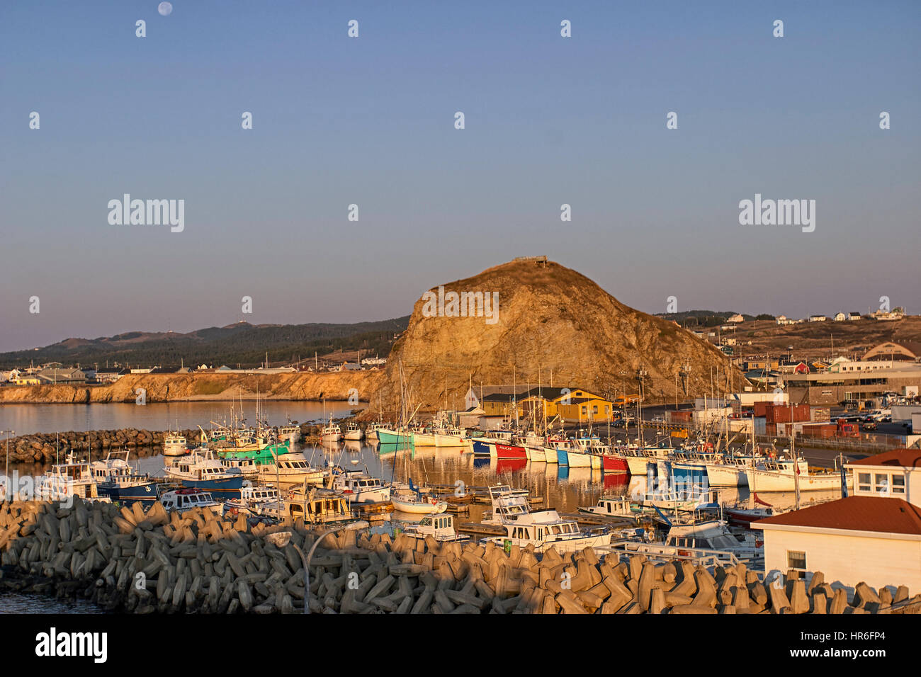 Cap aux Meules porto, le isole della Maddalena (Iles de la Madeleine), Quebec, Canada Foto Stock