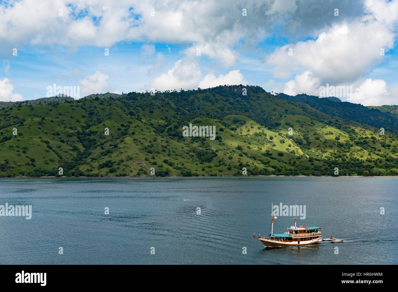 Isola di Komodo paesaggio Foto Stock