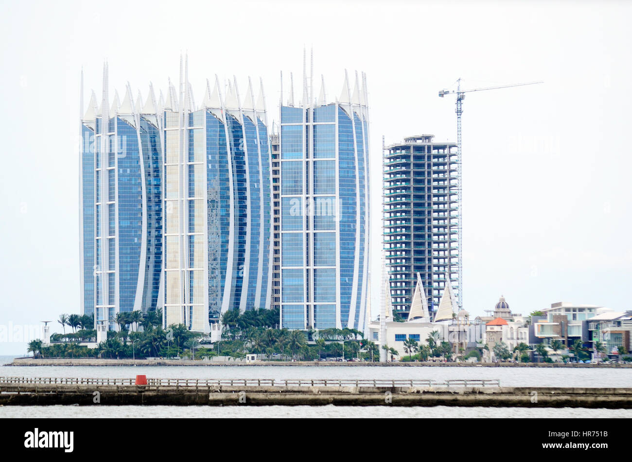 Torre di regata un iconico Apartement a nord di Jakarta, Indonesia Foto Stock