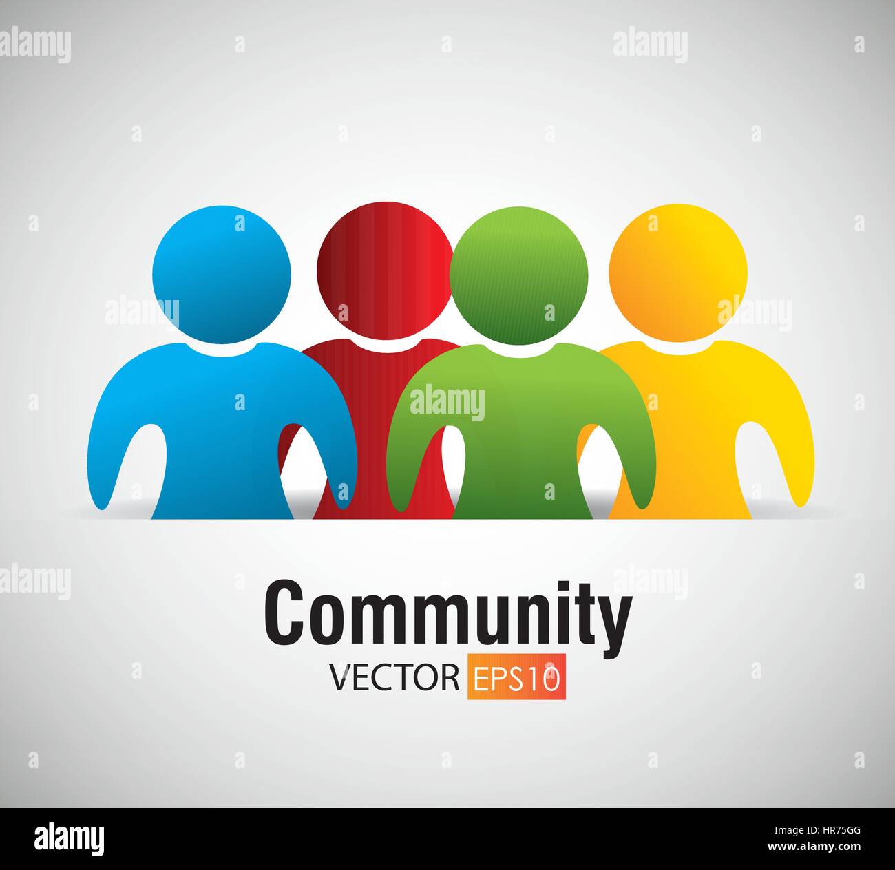 Comunità sociale icona di rete Illustrazione Vettoriale