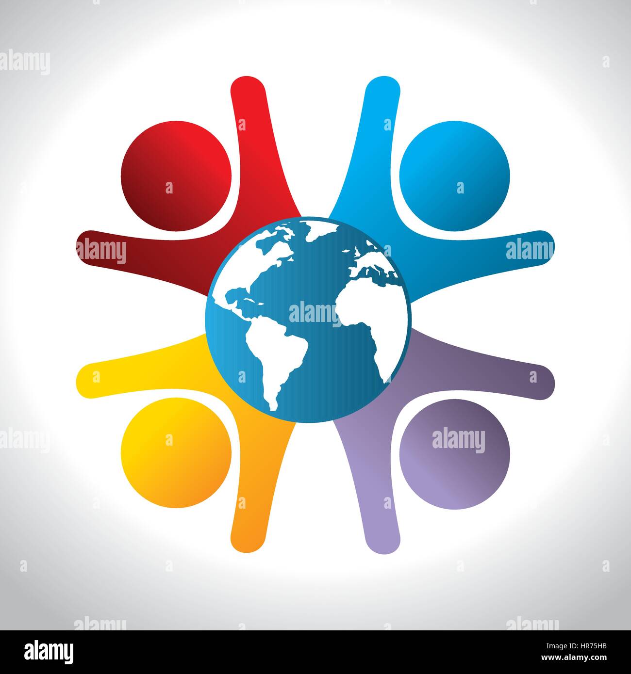 Comunità sociale icona di rete Illustrazione Vettoriale