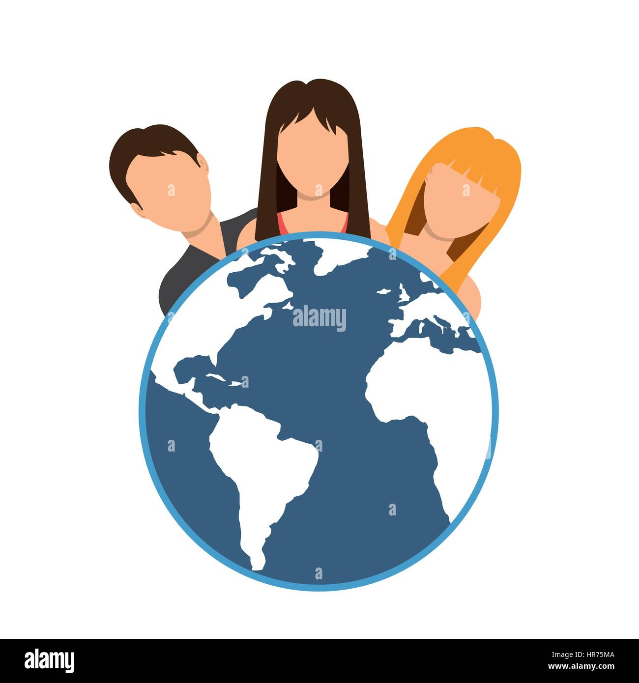 Comunità sociale icona di rete Illustrazione Vettoriale