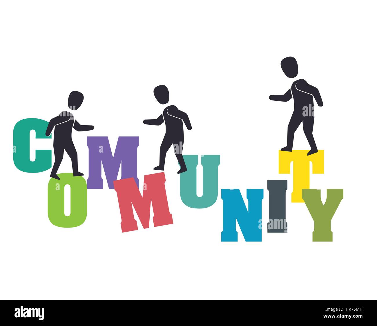 Comunità sociale icona di rete Illustrazione Vettoriale