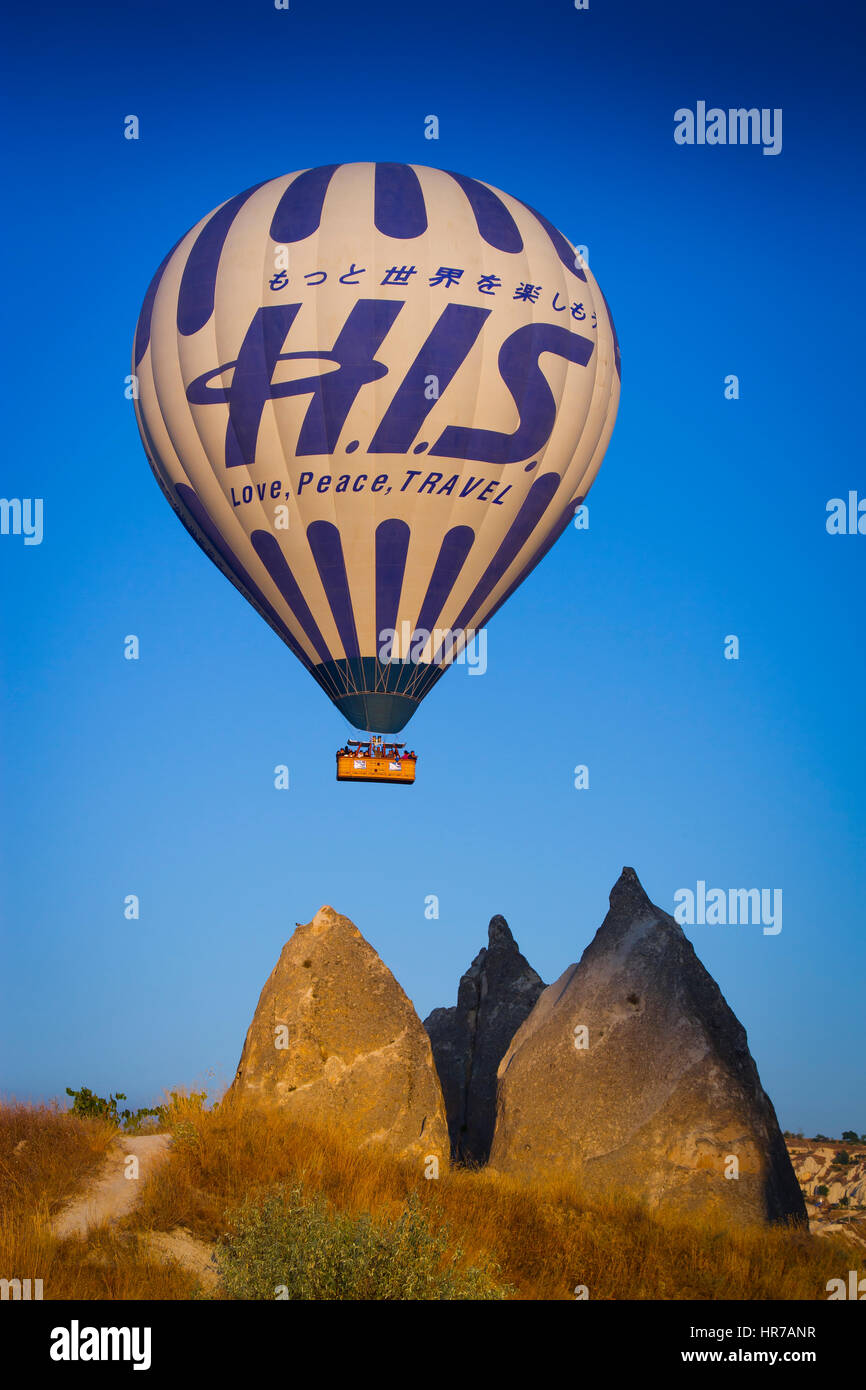 Hot Air ballon. Cappadocia, Turchia Foto Stock