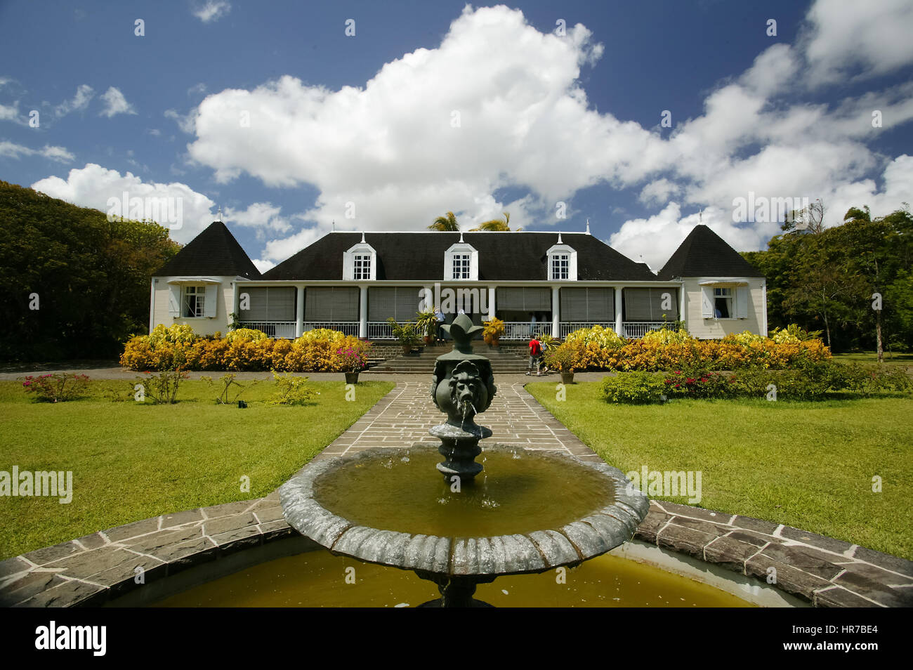 Maurizio, costruito nel 1819 in stile coloniale e Le Saint Aubin, Maurizio, Le Saint Aubin, una multa plantation house costruito originariamente nel 1819 Foto Stock