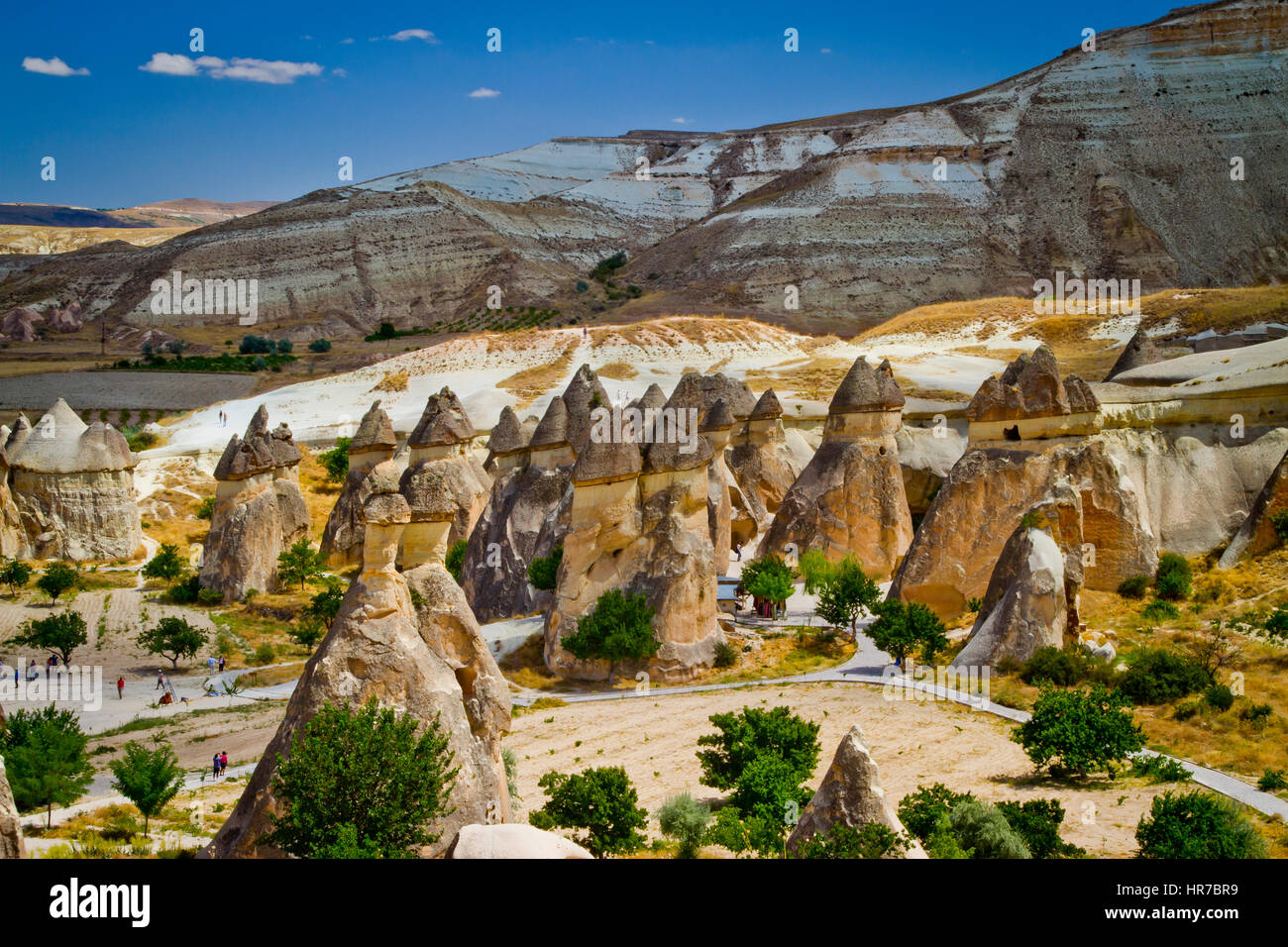 Camini di Fata. Pasa Bagi. Cappadocia, Turchia. Foto Stock