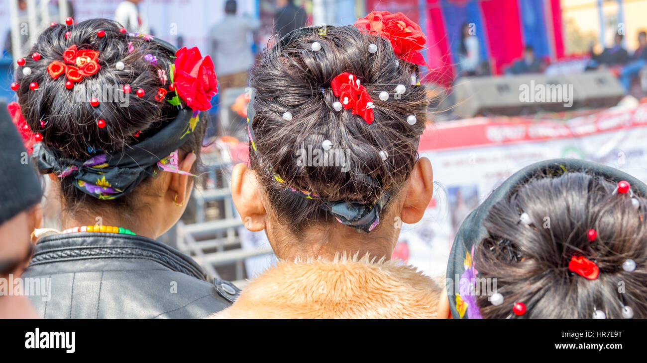 Mahashivaratri Festival al tempio di Pashupatinath a Kathmandu, Nepal Foto Stock