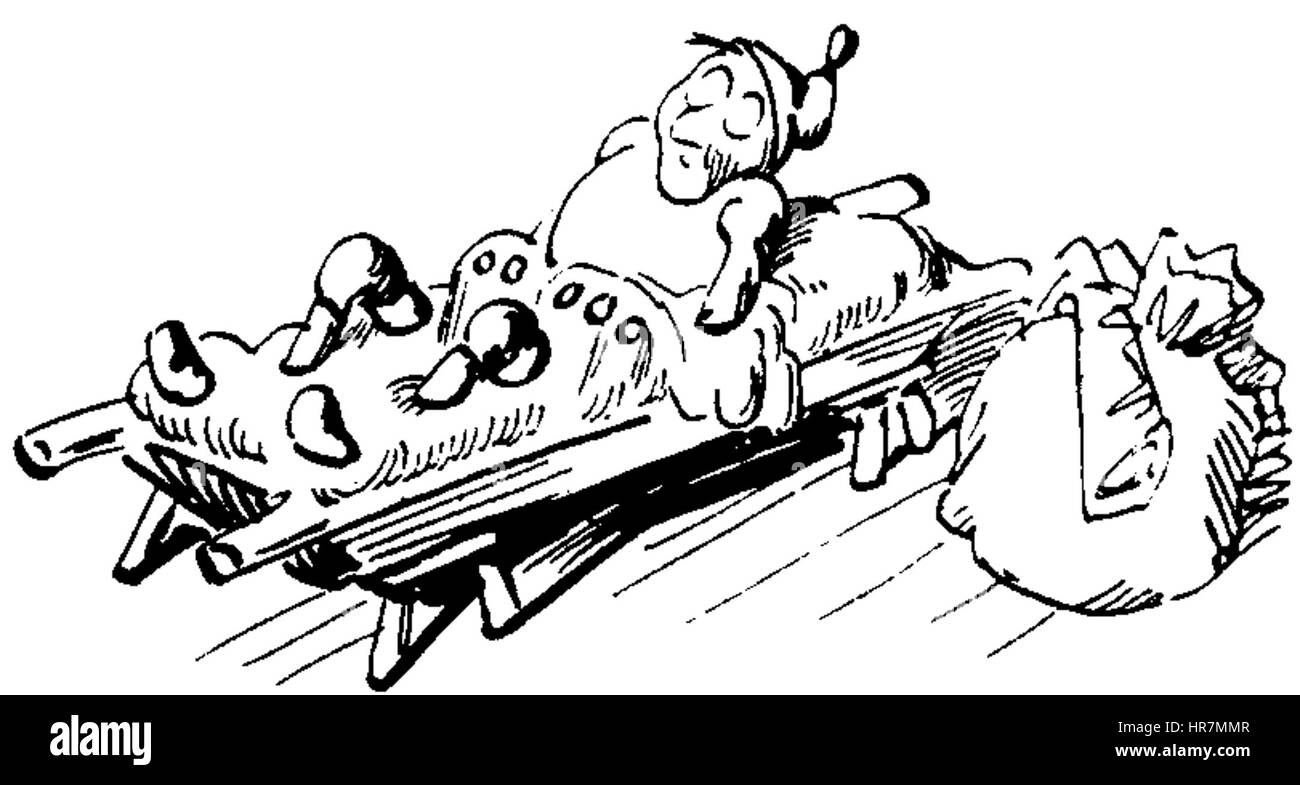 W Busch Der Haarbeutel 38 Foto Stock