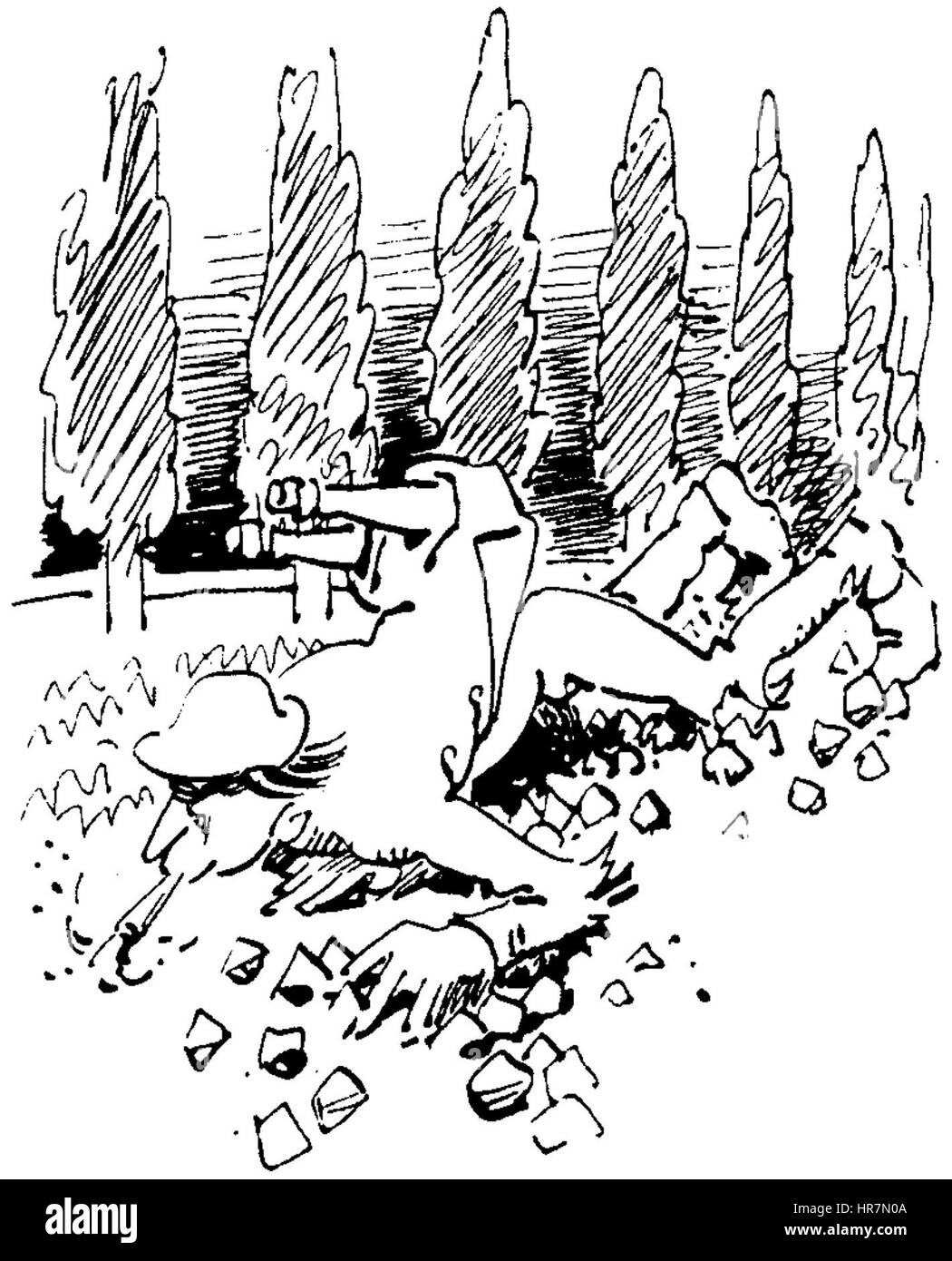 W Busch Der Haarbeutel 24 Foto Stock