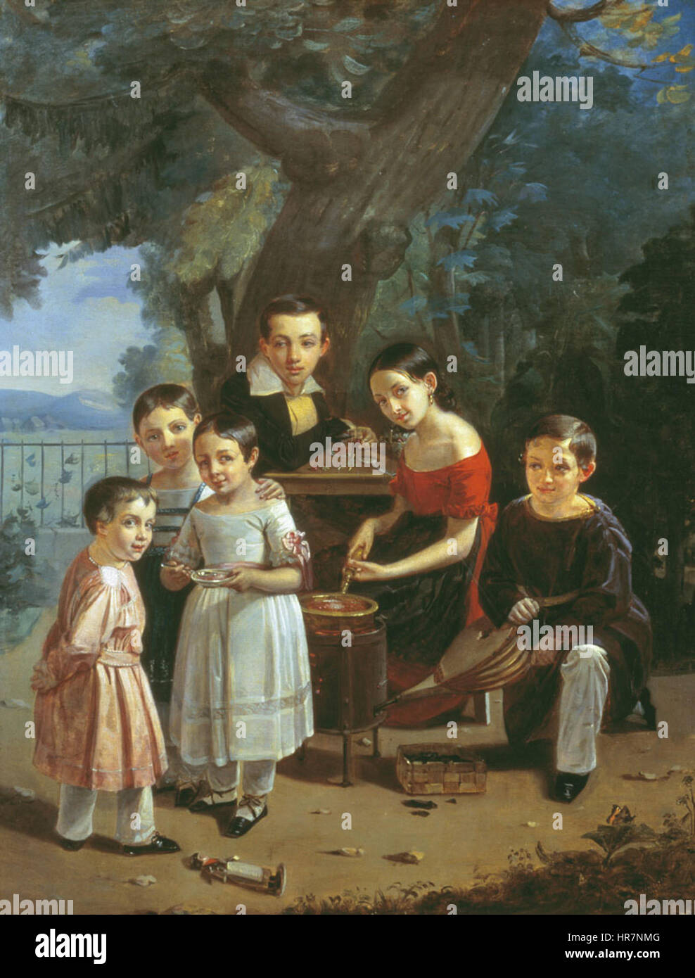 Questo ritratto di ZaharovP presenta lo studio dettagliato di una figura storica di spicco, concentrandosi su caratteristiche facciali realistiche ed emozione espressiva. Foto Stock