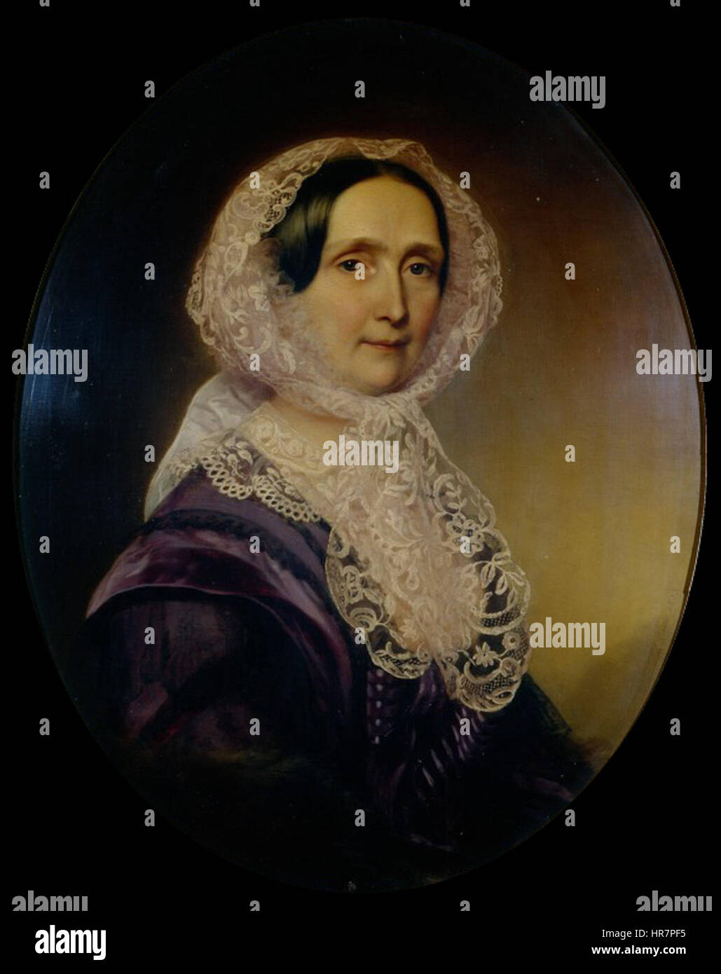 Sophie di Baviera, madre di Francesco Giuseppe I d'Austria, in un ritratto a olio del 1858 di Franz Schrotzberg, un artista austriaco. Foto Stock