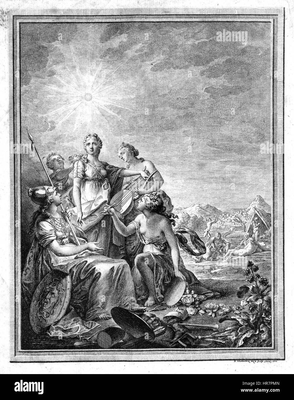 Sulzer Titelkupfer Chodowiecki 1771 Foto Stock