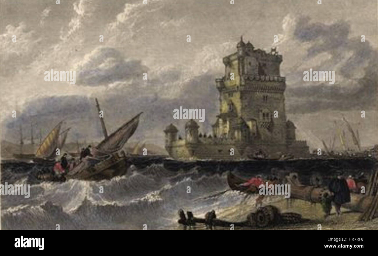 La Torre de Belem 1789 Foto Stock