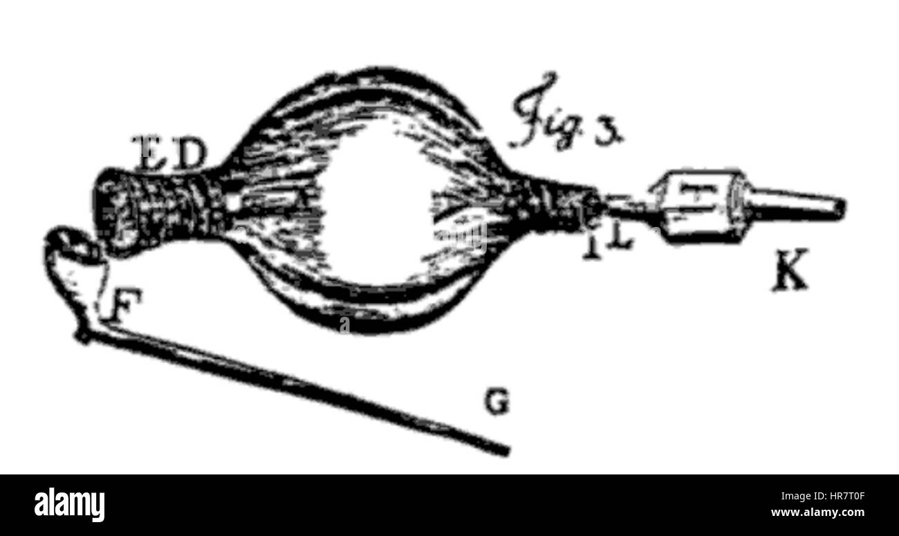 Il fumo di tabacco enema Foto Stock