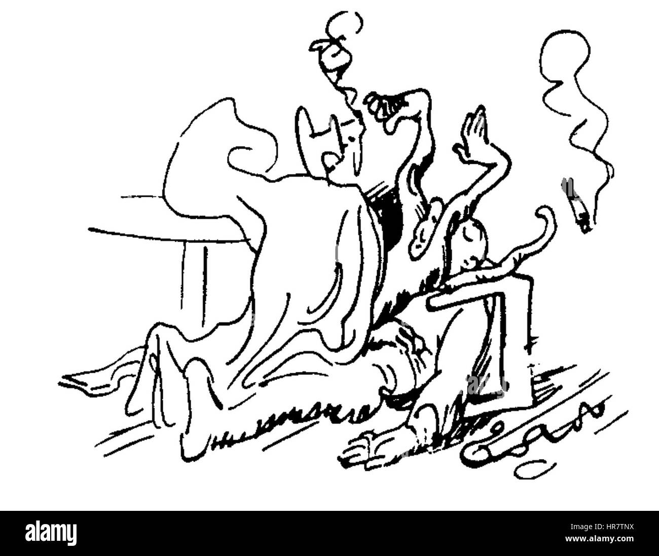 W Busch Der Haarbeutel 6G Foto Stock