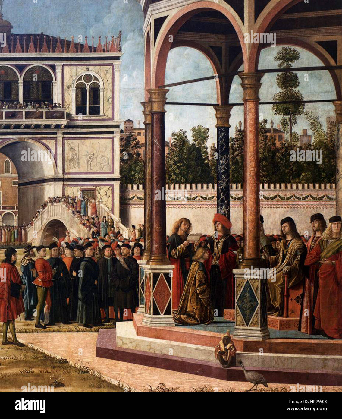 Vittore Carpaccio, Ambasciatori Ritorno alla Corte Inglese 05 Foto Stock