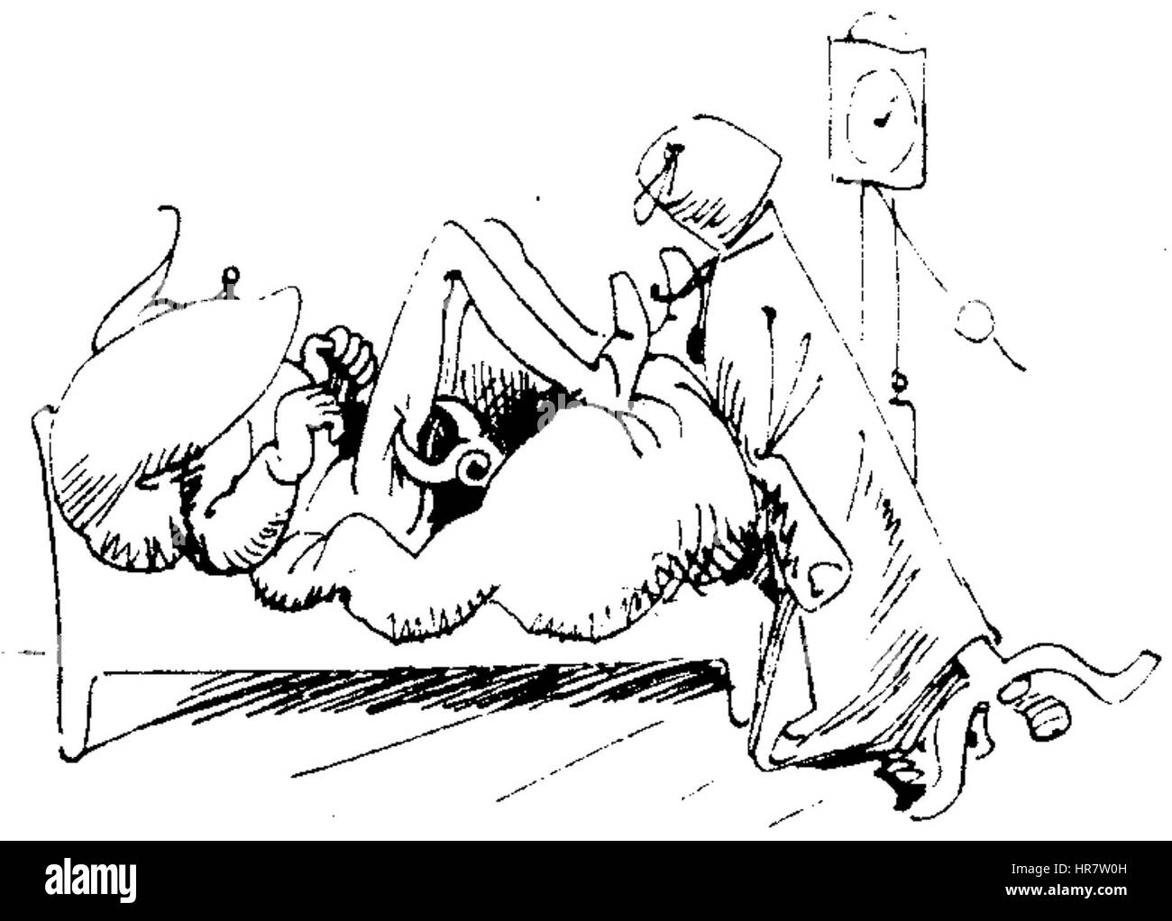 W Busch Der Haarbeutel 89 Foto Stock