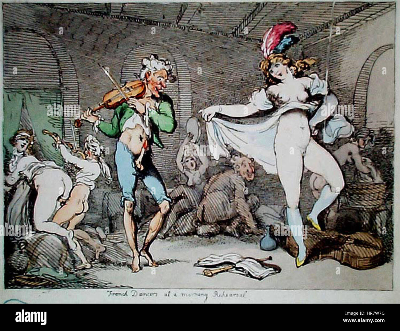 Thomas Rowlandson (25) è un disegno caricaturale dell'artista britannico Thomas Rowlandson, noto per le sue opere satiriche e umoristiche. L'opera esemplifica l'abilità di Rowlandson nella caricatura e nel commento sociale attraverso una vivida illustrazione. Foto Stock