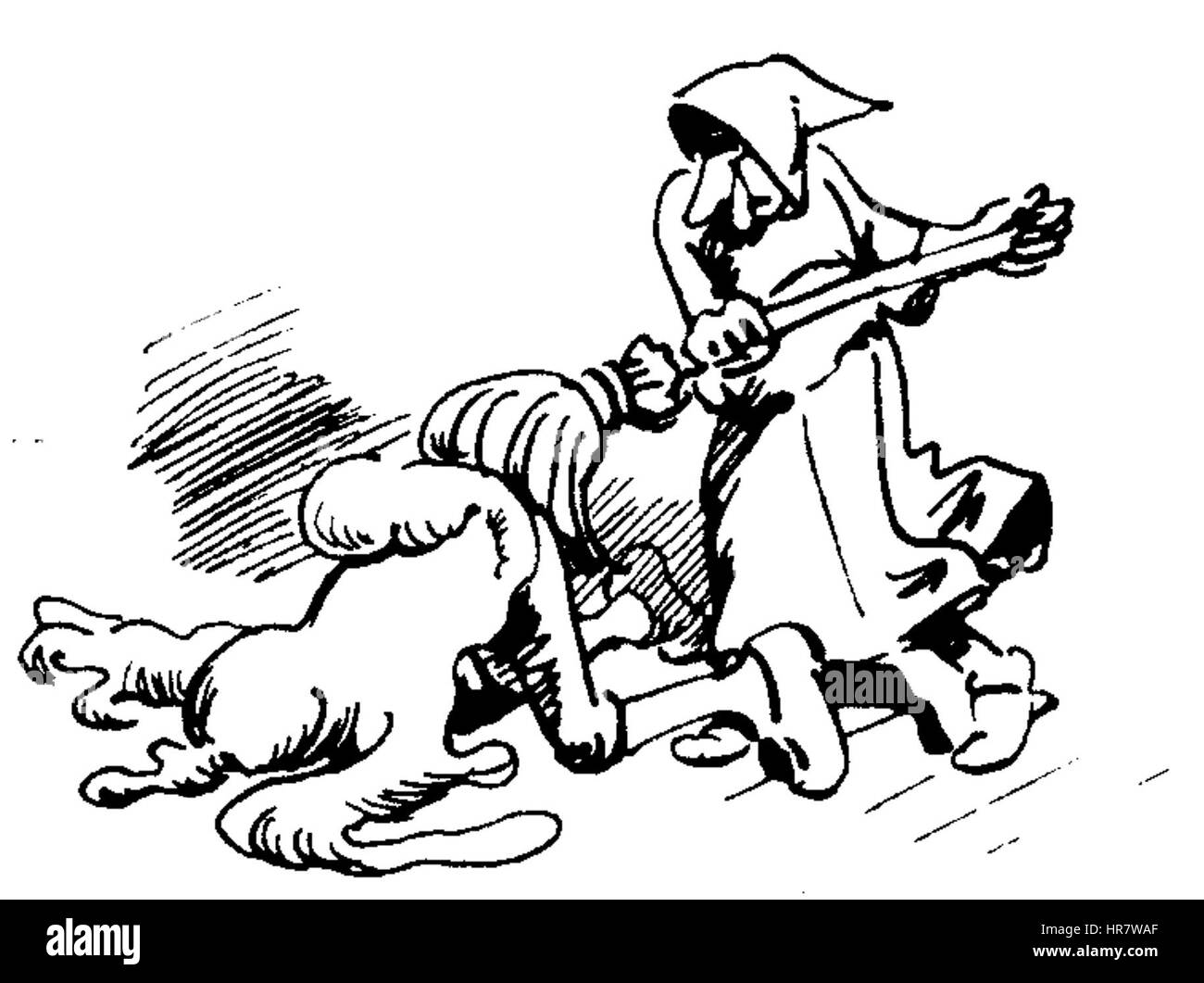 W Busch Der Haarbeutel 3G Foto Stock