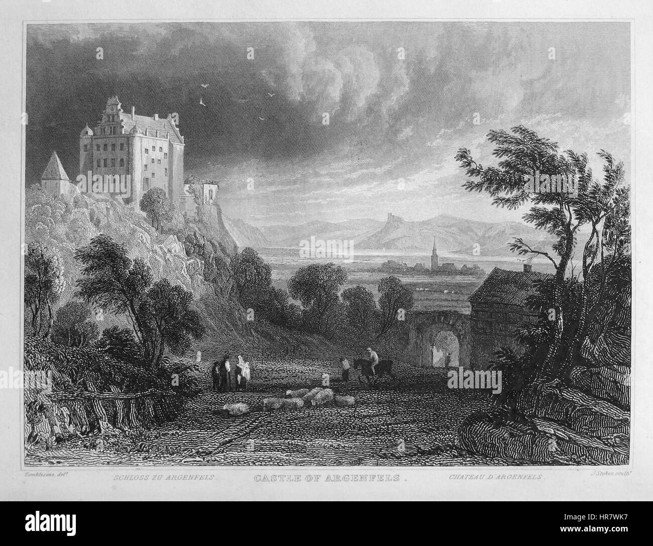 Tombleson Argenfels Foto Stock