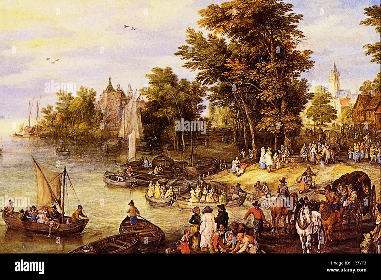 L'Atterraggio Square - Jan Brueghel Foto Stock