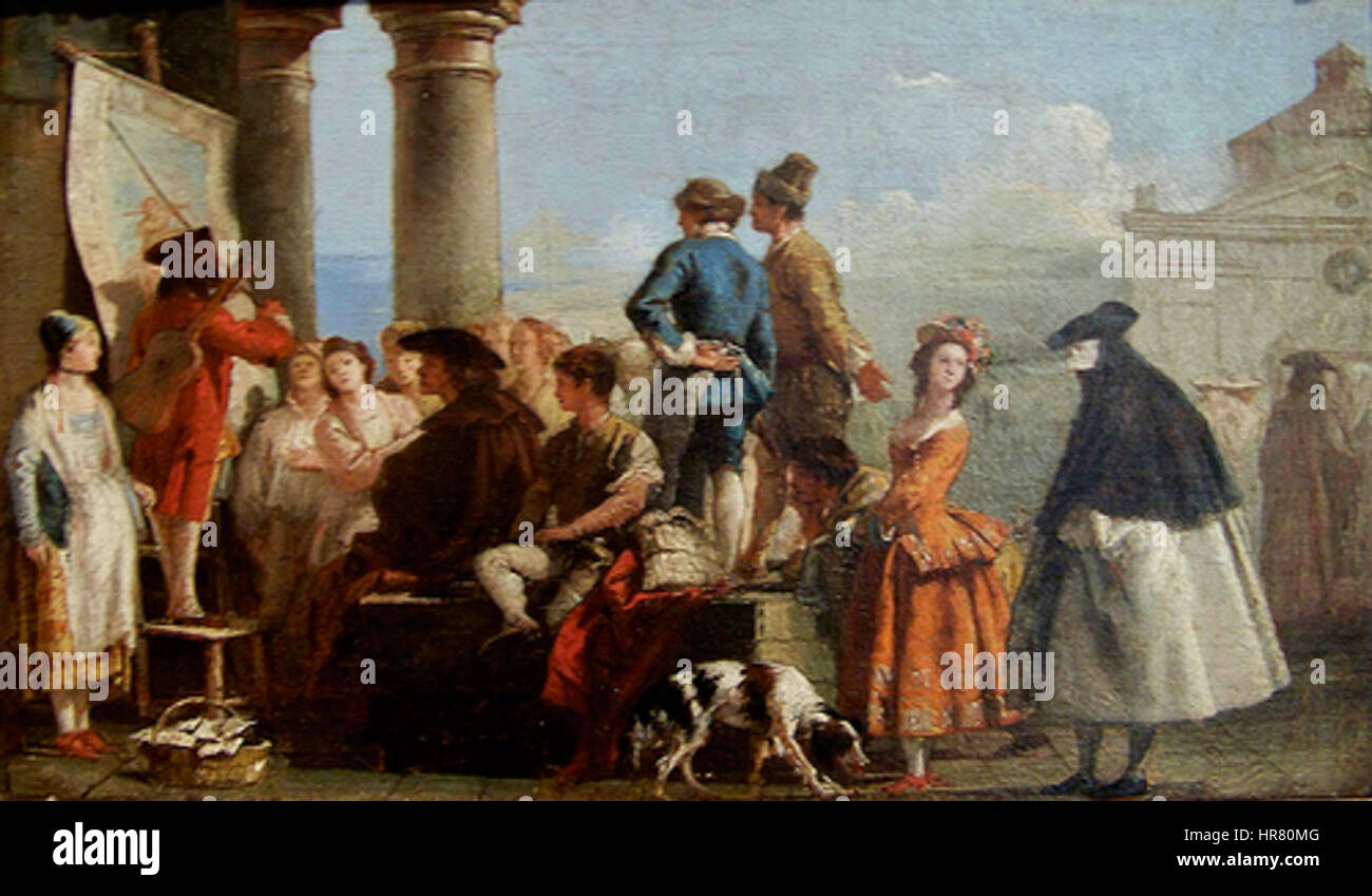 Tiepolo, Giovanni Domenico - Il Narratore - metà 1770s Foto Stock