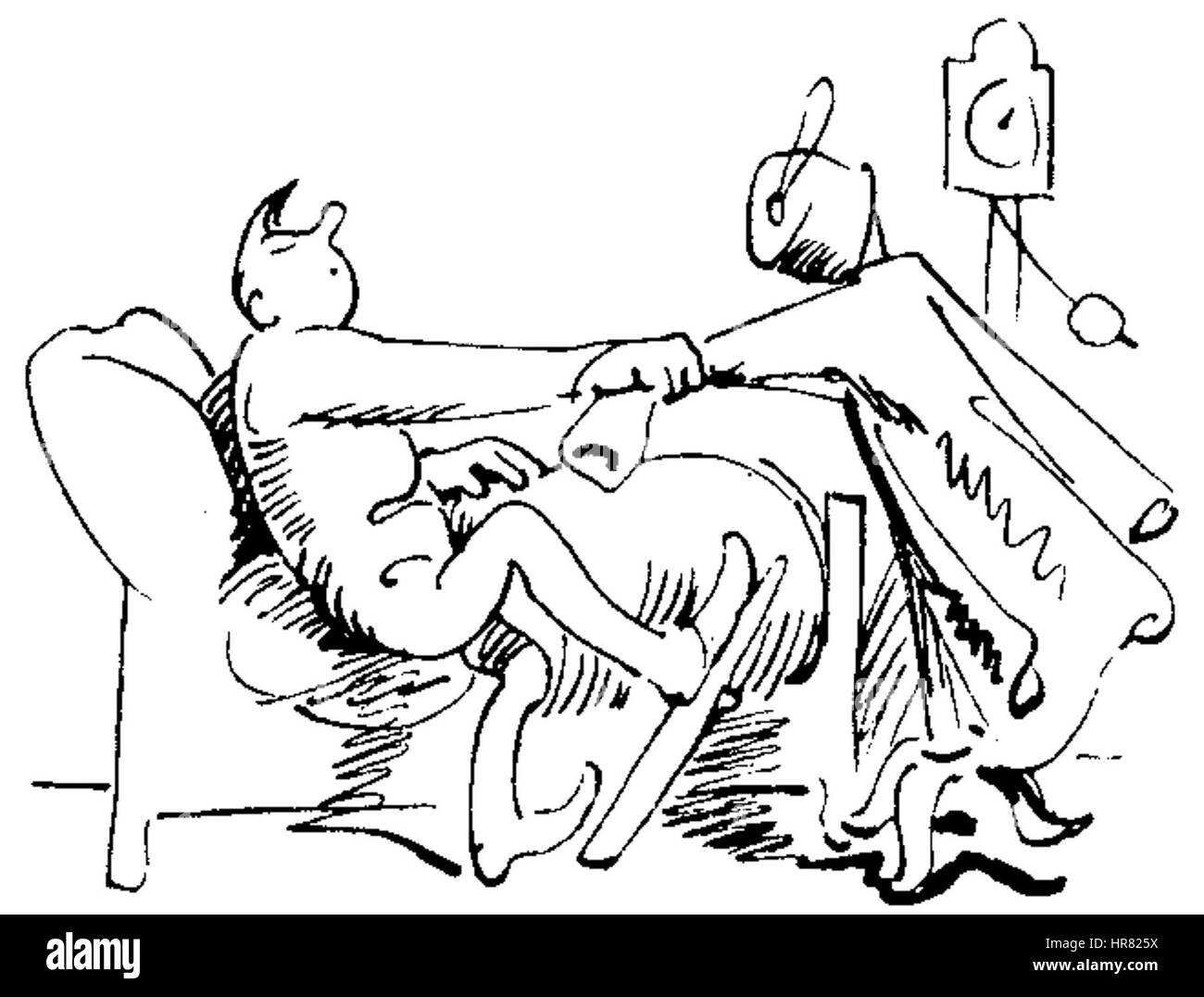 W Busch Der Haarbeutel 85 Foto Stock