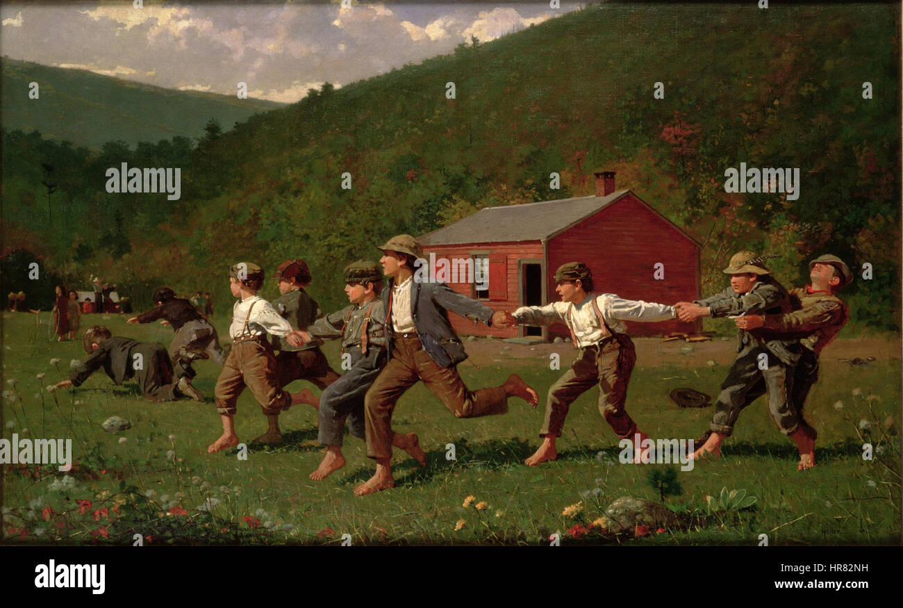 Winslow Homer - a scatto la frusta (Butler Institute of American Art) Foto Stock