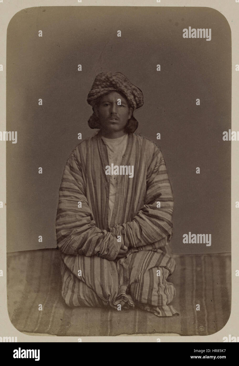 Tipi di nazionalità nel Turkestan Krai. Gli afgani. Dzhan Makhmed Khan WDL11021 Foto Stock