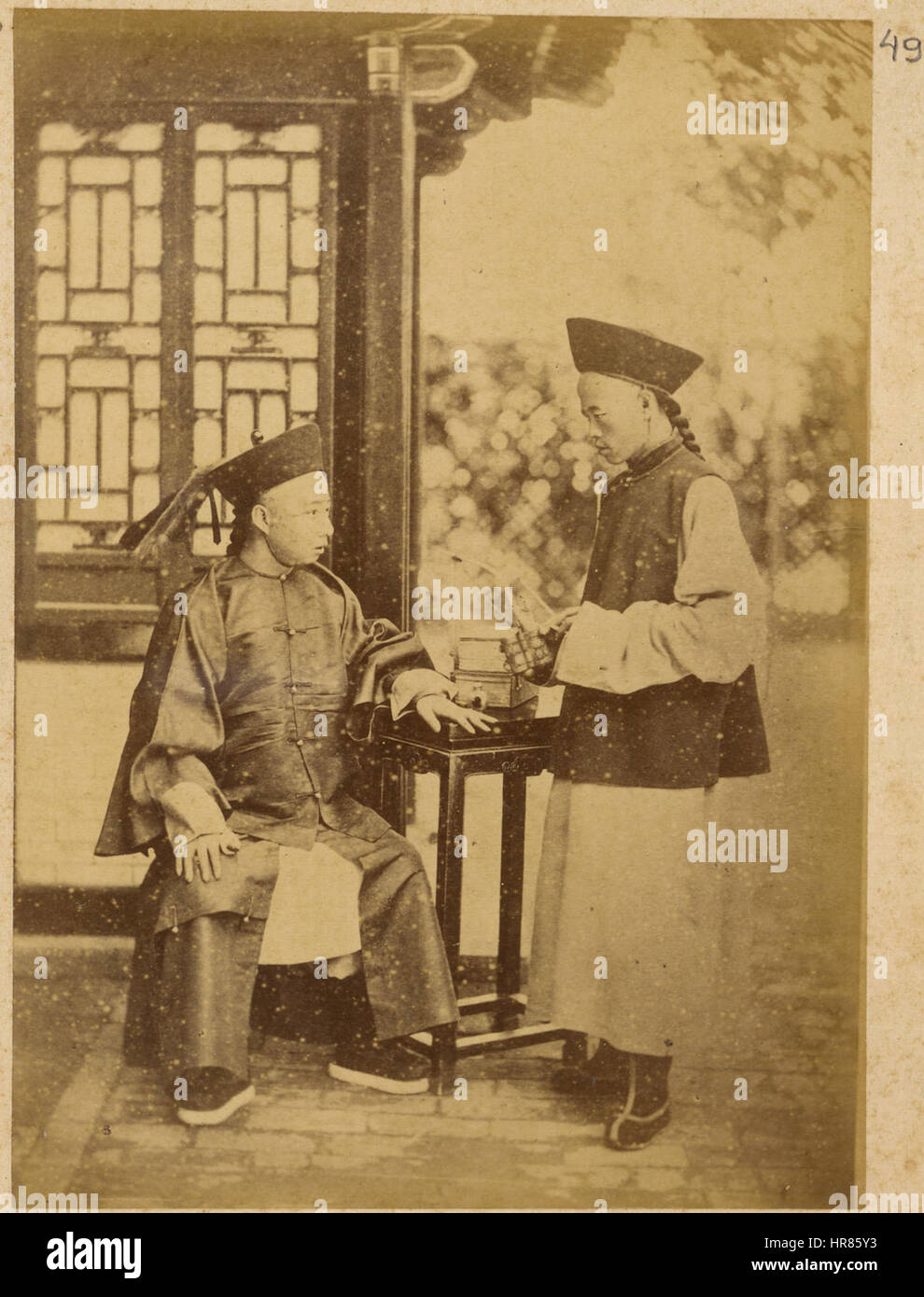 Figlio di un Principe Alashan, un chiaro esempio di una rivolta dei Mongoli cinesi. Pechino, 1874 WDL2050 Foto Stock