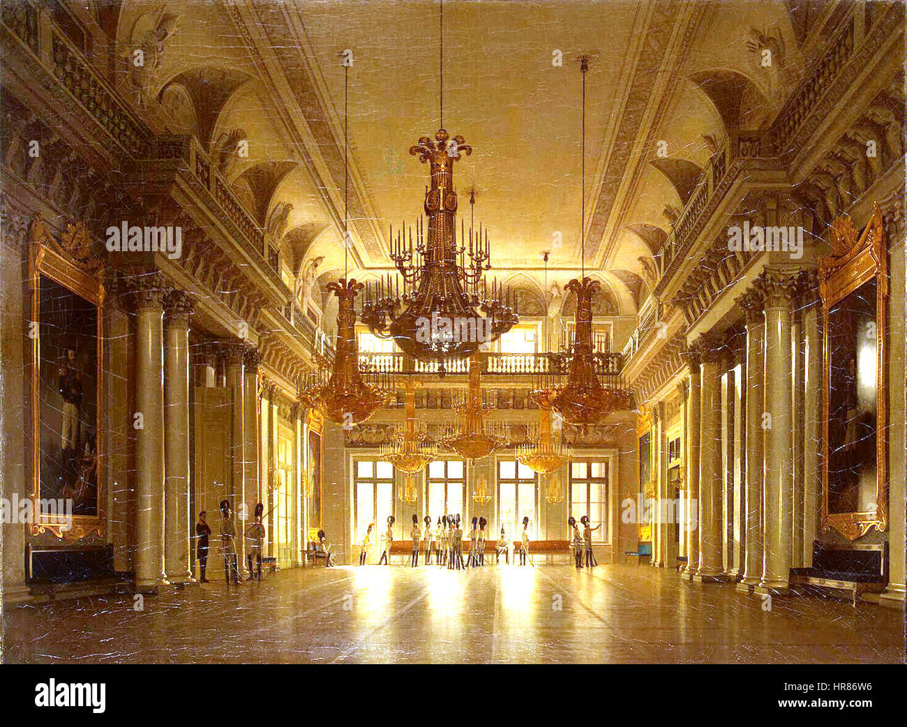 Zaryanko Fieldmarshals Hall in palazzo d'inverno 1836 Foto Stock