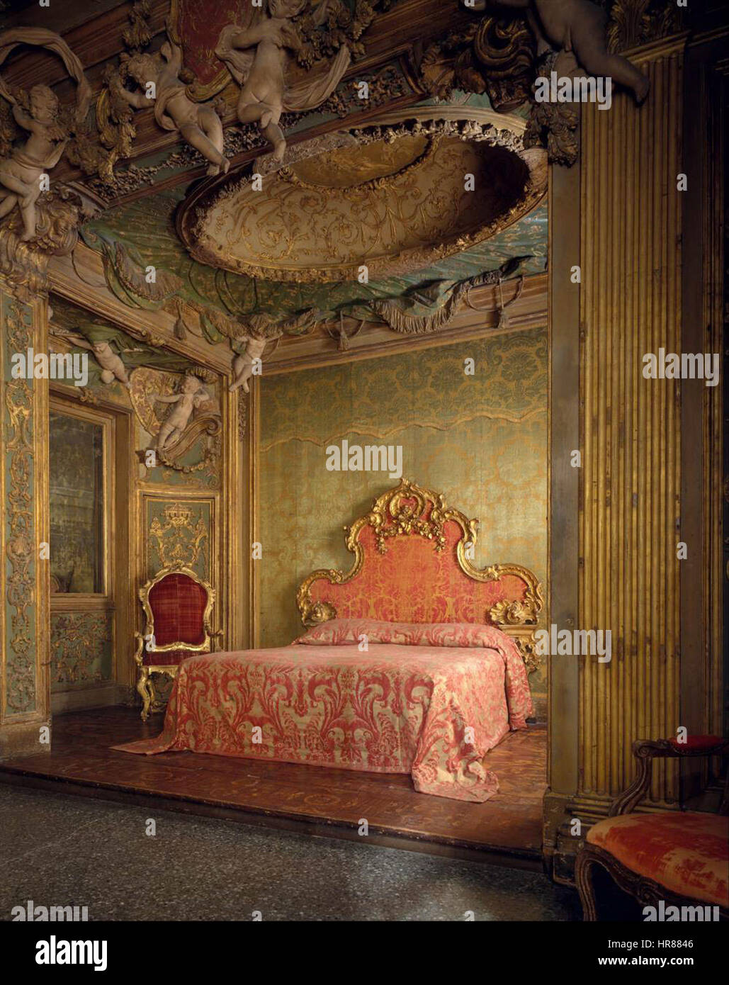 Stazio - Palazzo Sagredo - Camera da letto - NewYork - Metropolitan Museum of Art Foto Stock