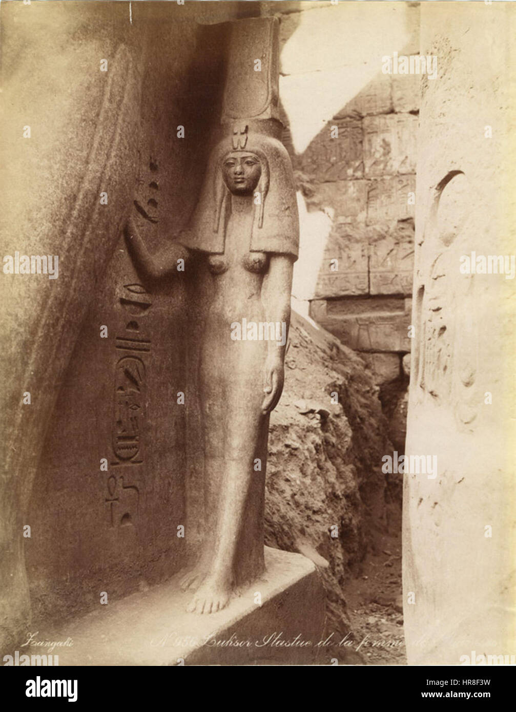 Zangaki. 0956. Luksor Stastue de la femme de Ramses Foto Stock