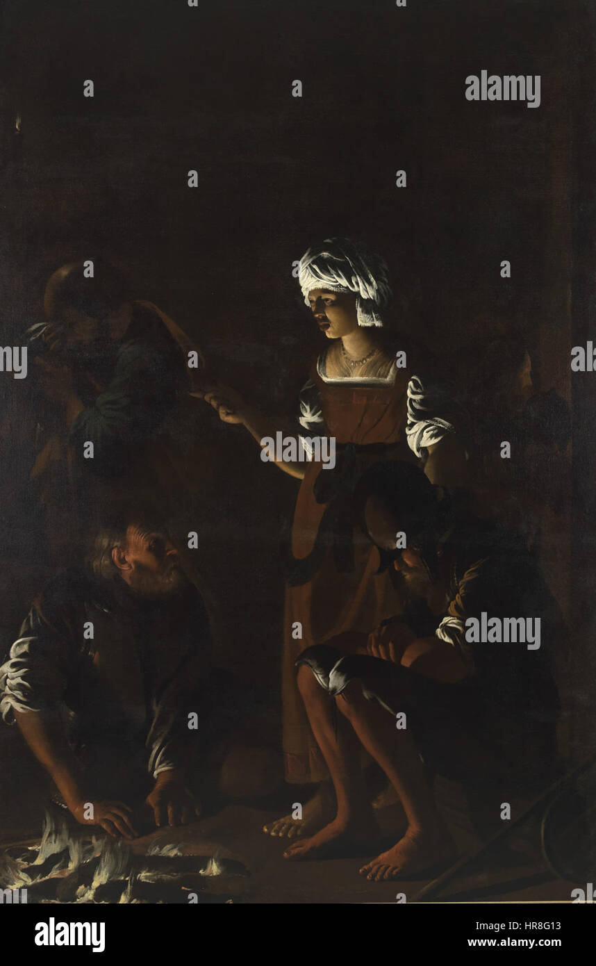 La negazione di San Pietro Foto Stock