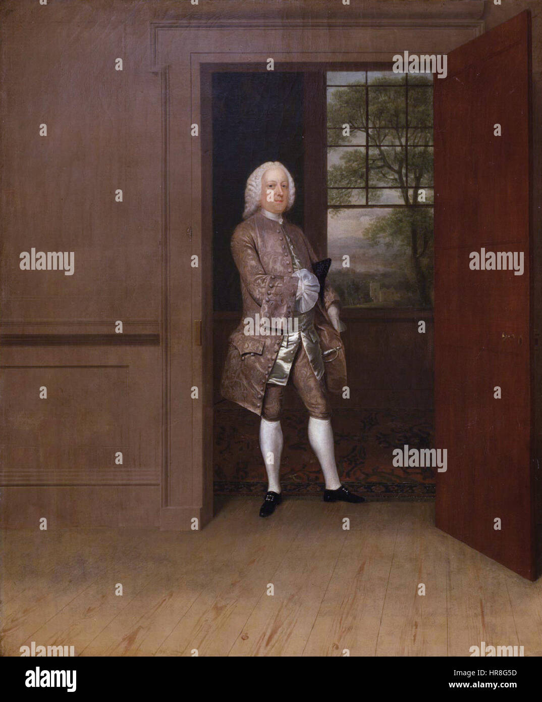 Thomas Penn da Arthur Devis (1712-1787) Foto Stock