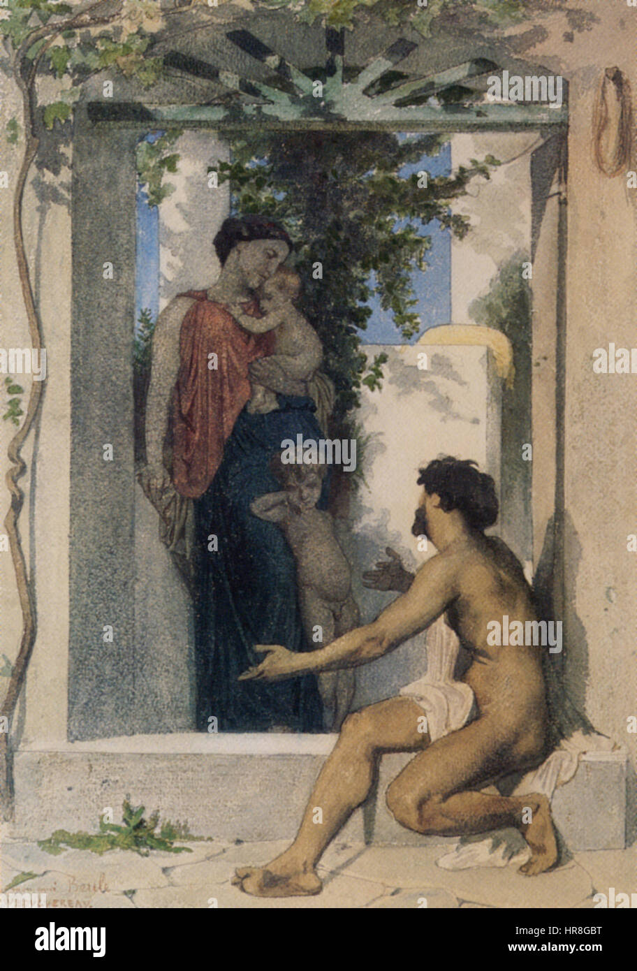 William-Adolphe Bouguereau (1825-1905) - Carità romana (sconosciuto) Foto Stock