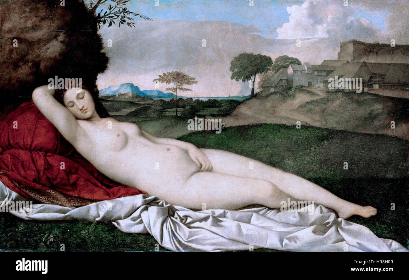 Venus dormida Foto Stock