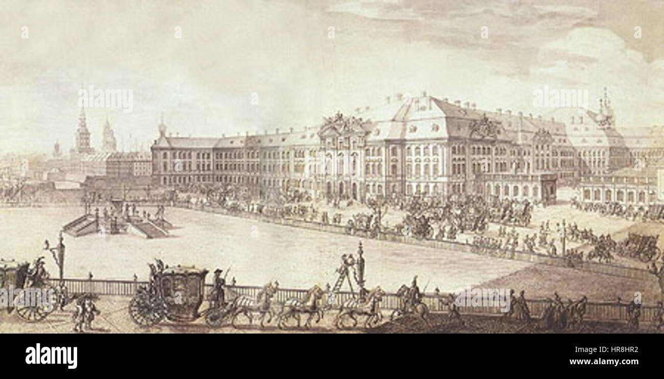 Palazzo d'inverno 1740s Foto Stock