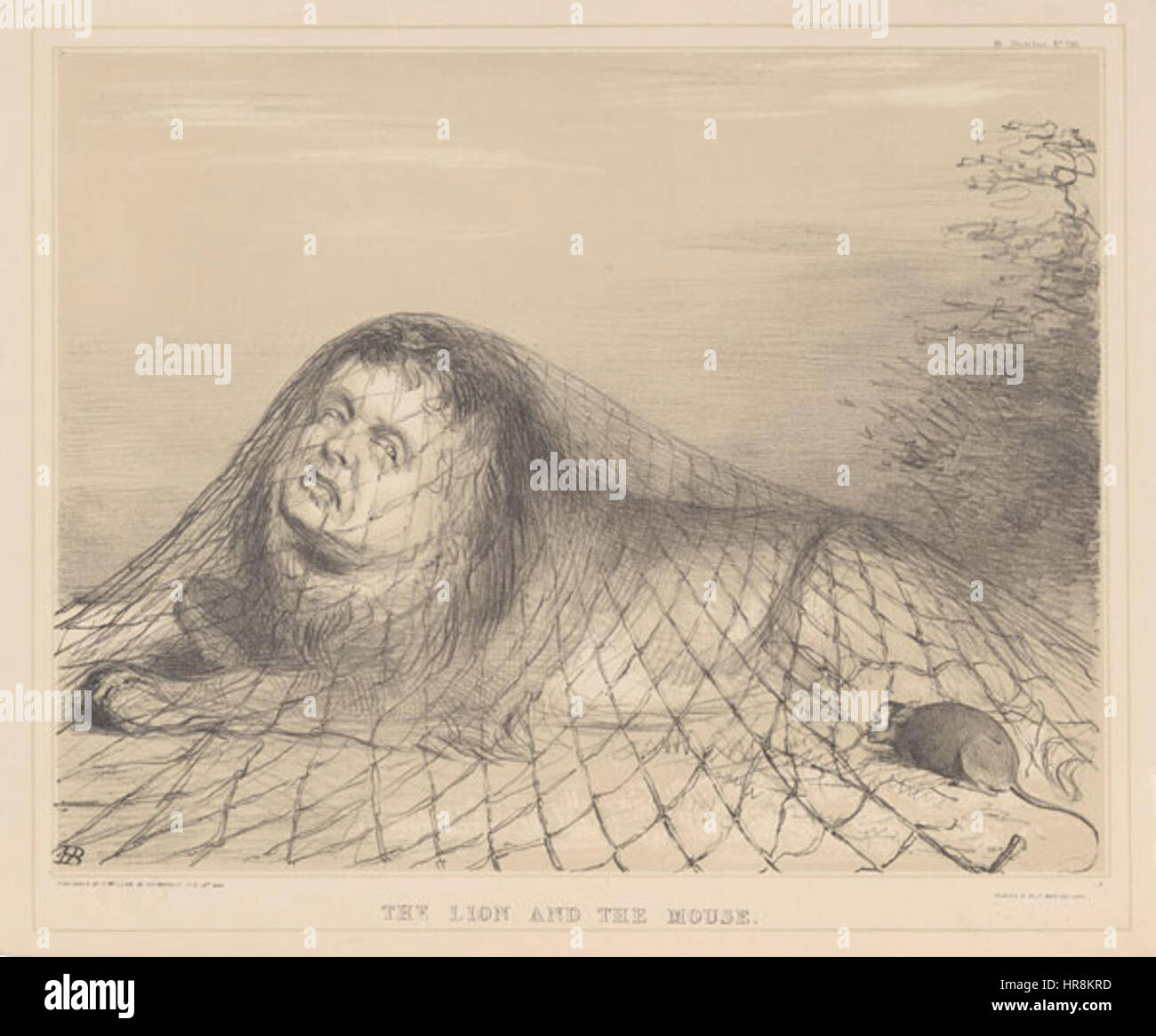Il leone e il topo da Doyle, Giovanni (MONOGRAMMIST HB) - GMII Foto Stock