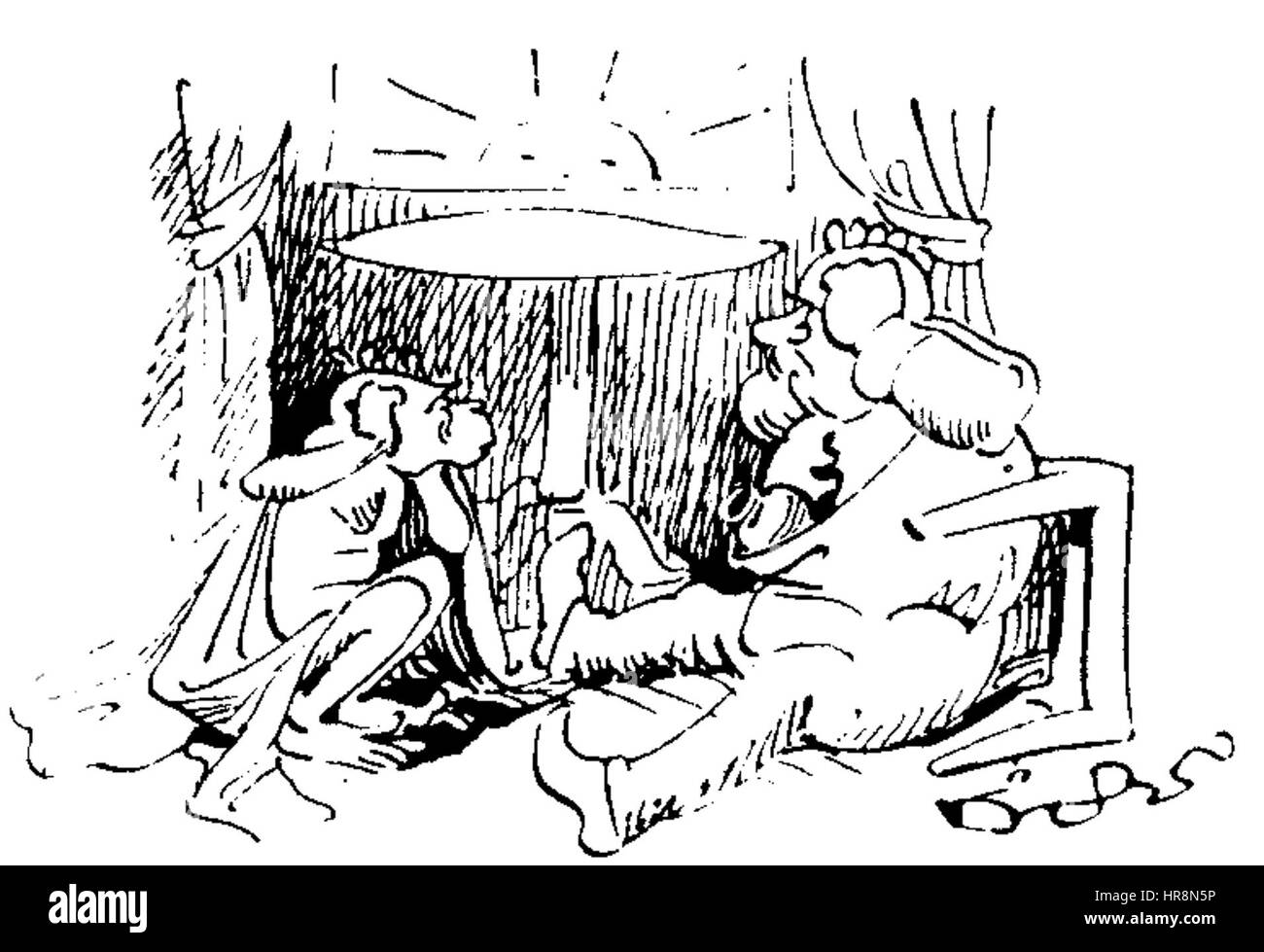 W Busch Der Haarbeutel 6I Foto Stock